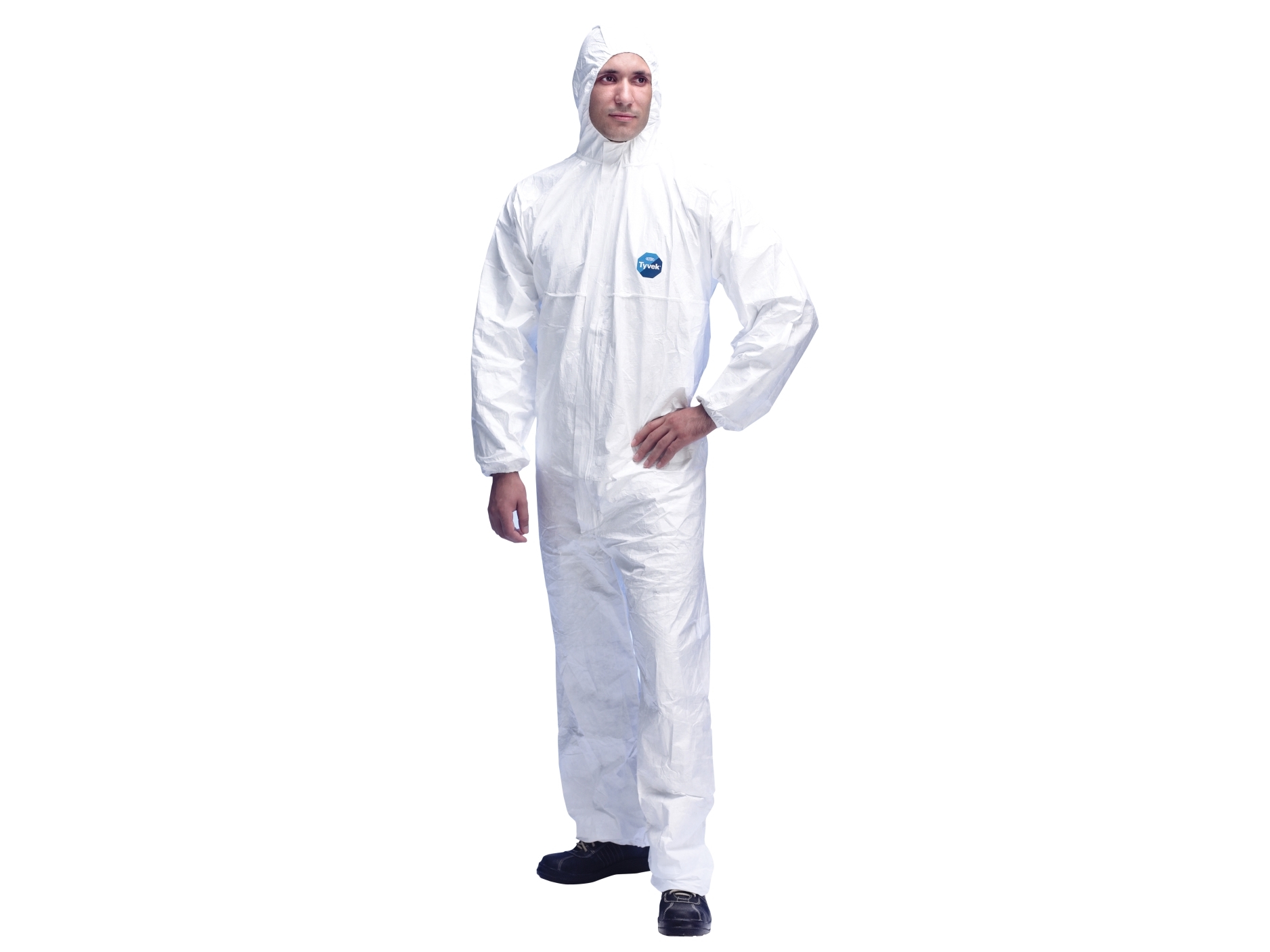 OTTO SCHACHNER Støvdragt TYVEK CLASSIC Xpert Hvid heldragt med hætte Størrelse XL
