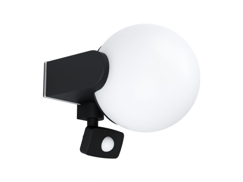 Eglo Rubio Udendørs Væg Sensor Ip44 E27 Sort