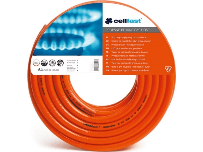 Cellfast Propane-Butane Gas Hose 9X2.5X25 M (C20-040)