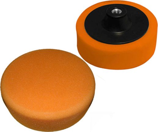 Sølv 180 Mm Polerskive Orange Svamp M14 Medium/Silver Ex10696