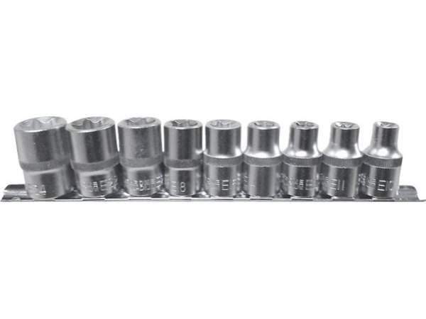 Torx Nüsse 9-Teilig 1/2"