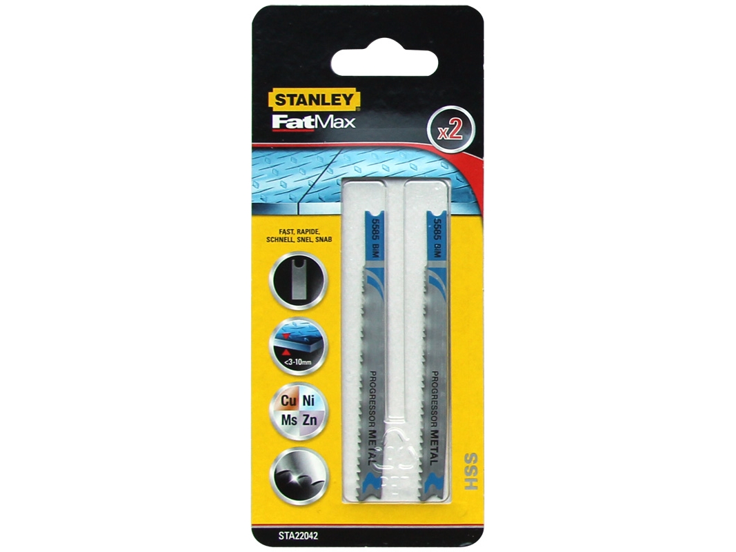 Stanley stiksavklinger type U HSS 91,5x75 mm 2-pak til metal - STA22042
