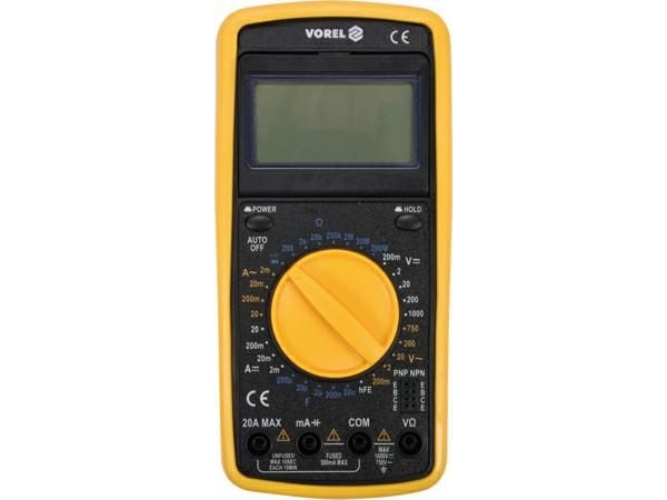 Toya Sa Poland Skaitmeninis Daugiafunkcis Multimetro Testeris | Lcd Ekranas | Auto-Off (81775)