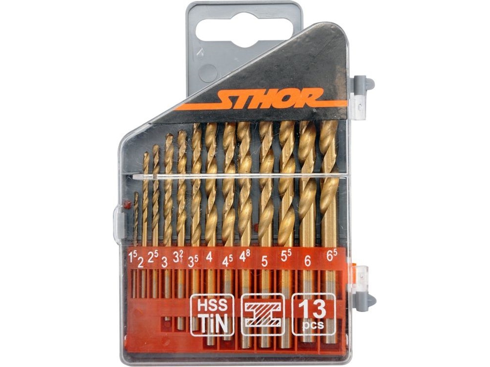 Drill For Metal Vorel Titanium Cylindrical 1.5 2 4.5 4 5.5 5 4.8 3 2.5 3.5 6 3.2 6.5Mm Set (22300)