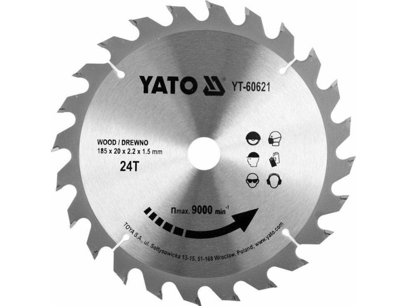 YATO RUNDSAV 185*24*20 60621