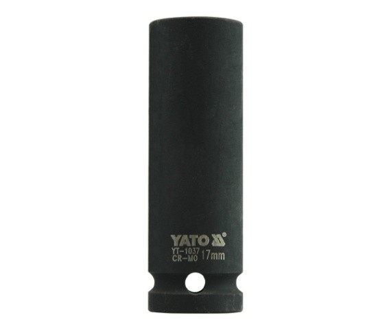 Yato Yt-1037, Krafttop, Sort, 1/2", Metric, 17 Mm, Krom Molybdæn