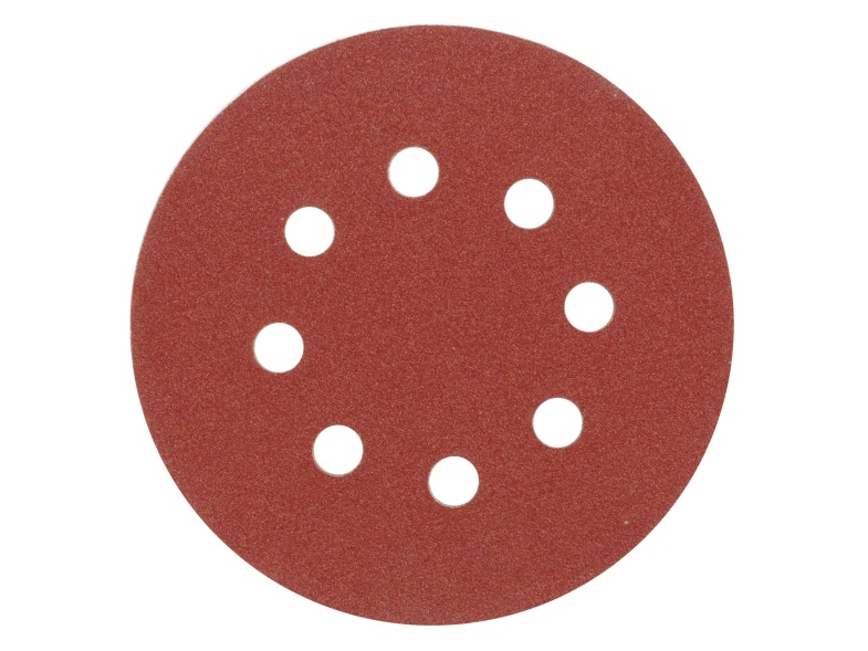 Vorel Abrasive disc P-100 125mm 8 holes 5pcs. (08580)