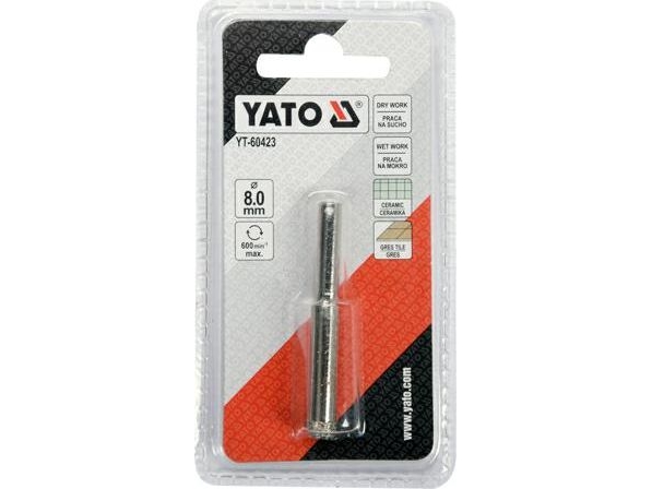 YATO GRATE DRILLER 8mm | Elverktyg - Tillbehör - Diamantborr | GameStuff
