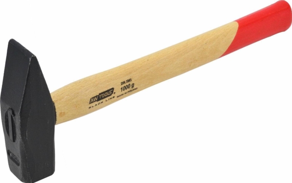 Aw-Tools Awtools Awtools Slushing Moloth 1,0 Kg Black Line Træhåndtag Aw32038bl