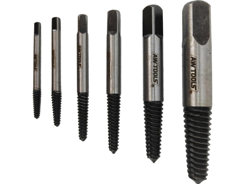 Awtools Set Zum Entfernen Abgebrochener Schrauben/Muttern 6-Tlg. Aw16400