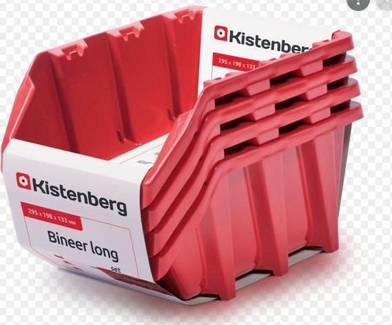 Bineer Long 4pts Red 295x198x195mm