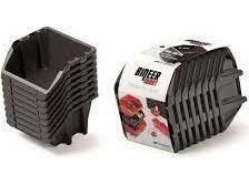 Prosperplast TRUCKCET 8 BINEER SHORT 10 stycken BLACK 206x118x144mm KBISS15-S411 | Arkivering - Arkiv box/mappar - Arkiv box | GameStuff