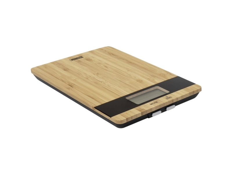 Princess 492944, Elektronisk køkkenvægt, 5 kg, 1 g, Bamboo, Sort, Bamboo, Bordplade