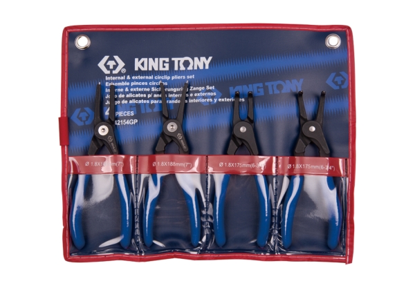 King Tony Segera Pistoler Set Af 4 Stykker Etule