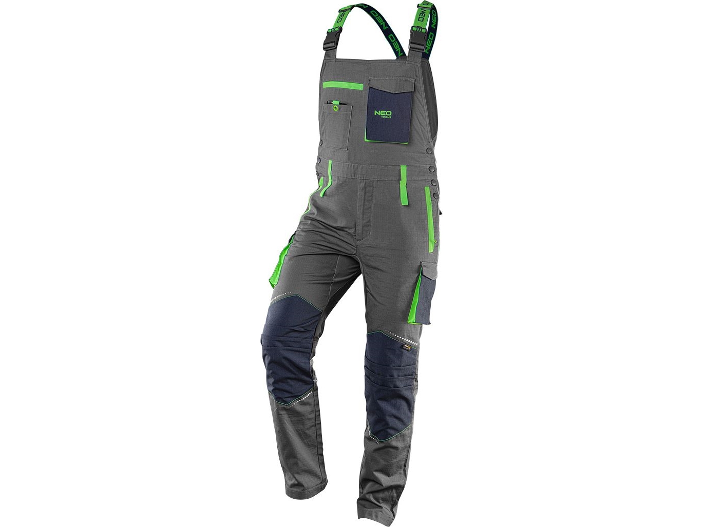Premium Work Bib Pants, 100% Cotton, Ripstop, Size Xs