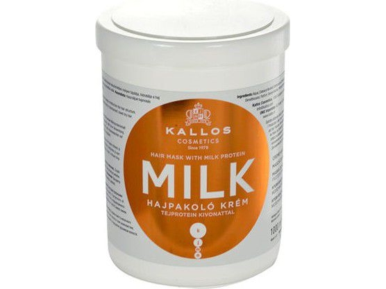 Kallos Milchhaarmaske Mit Milchprotein Für Trockenes Und Geschädigtes Haar 1000Ml