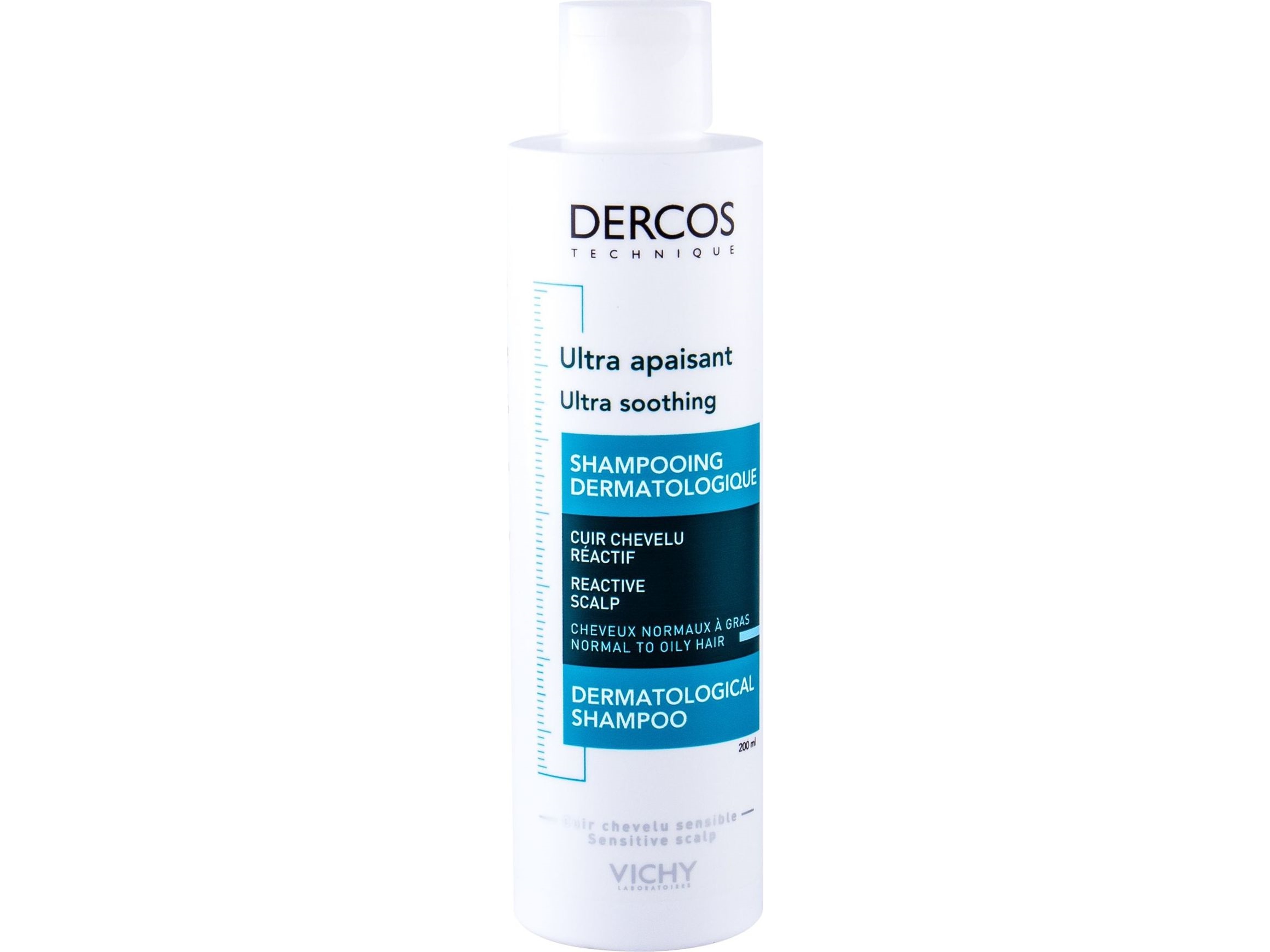Vichy Dercos Ultra Soothing Sulfate-Free Shampoo Normal To Oily Hair 200 Ml