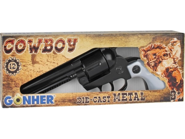 Pulio metal cowboy revolver 12 patroner Gonher