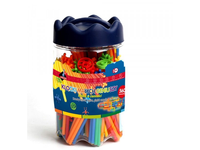 Askato klodser til små genier - Lysende sugerør 560 stk