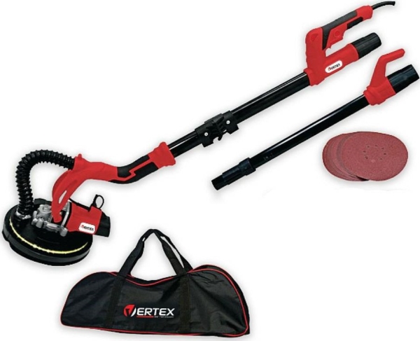 Vertex Gips-Schleifmaschine 710W Doppelte Led-Beleuchtung