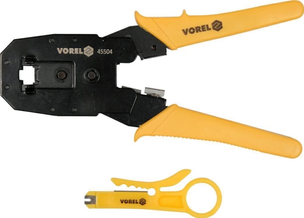 Vorel VOREL CRIMPING PLIERS RJ45 RJ10 RJ11 T45504