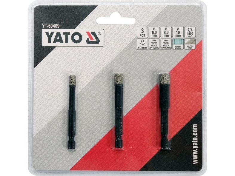 Yato Diamond Grass Drills 3Tlg.