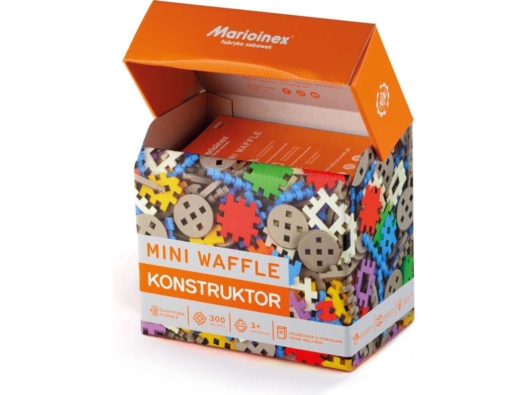 Marioinex Klocki Vohveli mini 300 kpl Rakentaja laatikossa