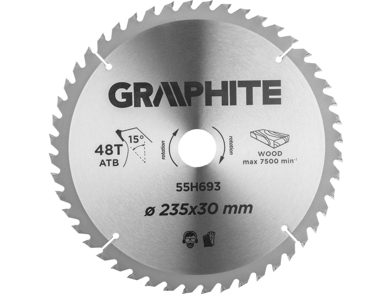 Graphite Discinio Trennscheibe, Widia, 235 X 30 Mm, 48 Zähne