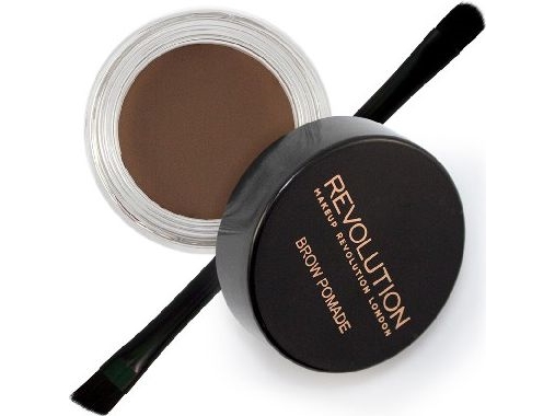Makeup Revolution Brow Pomade With Double Ended Brush Dark Brown
