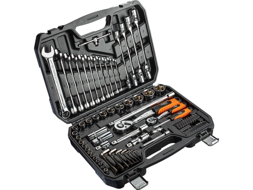 Socket wrenches 1/4, 1/2, set of 77, CrV | Verktyg & Verkstad - Handverktyg - Nycklar och toppar | GameStuff