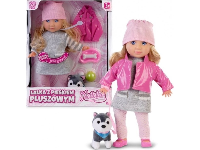 Natalia Puppe Mit Plüschhund 35 Cm 121661