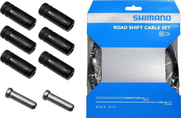 Shimano Schaltzug-Set Road/Mtb, Schwarz