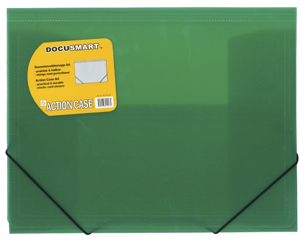Plastmappe, Bnt Docusmart Grøn, 210X297mm, Plastic/Elastic