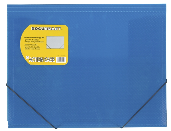 Plastmappe, Bnt Docusmart Blå, 210X297mm, Plastic/Elastic