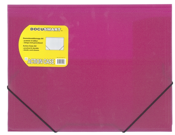 Plastmappe, Bnt Docusmart Pink, 210X297mm, Plastic/Elastic