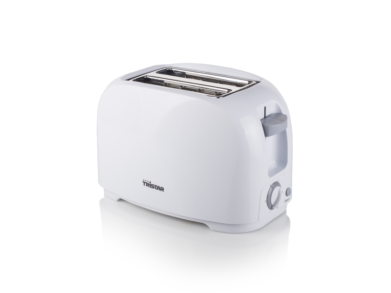 Tristar BR-1013, 2 skivor, Vit, Plast, Rotations-, 800 W, 135 x 33 mm | Köksapparater - Bröd & Rostat bröd - Brödrost | GameStuff