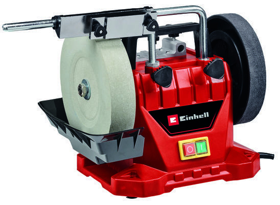 Einhell TC-WG 200, röd, 110 rpm, våt slipskiva, 20 cm, 3,2 cm | Elverktyg - DIY - Elverktyg 230V - Slipmaskiner | GameStuff