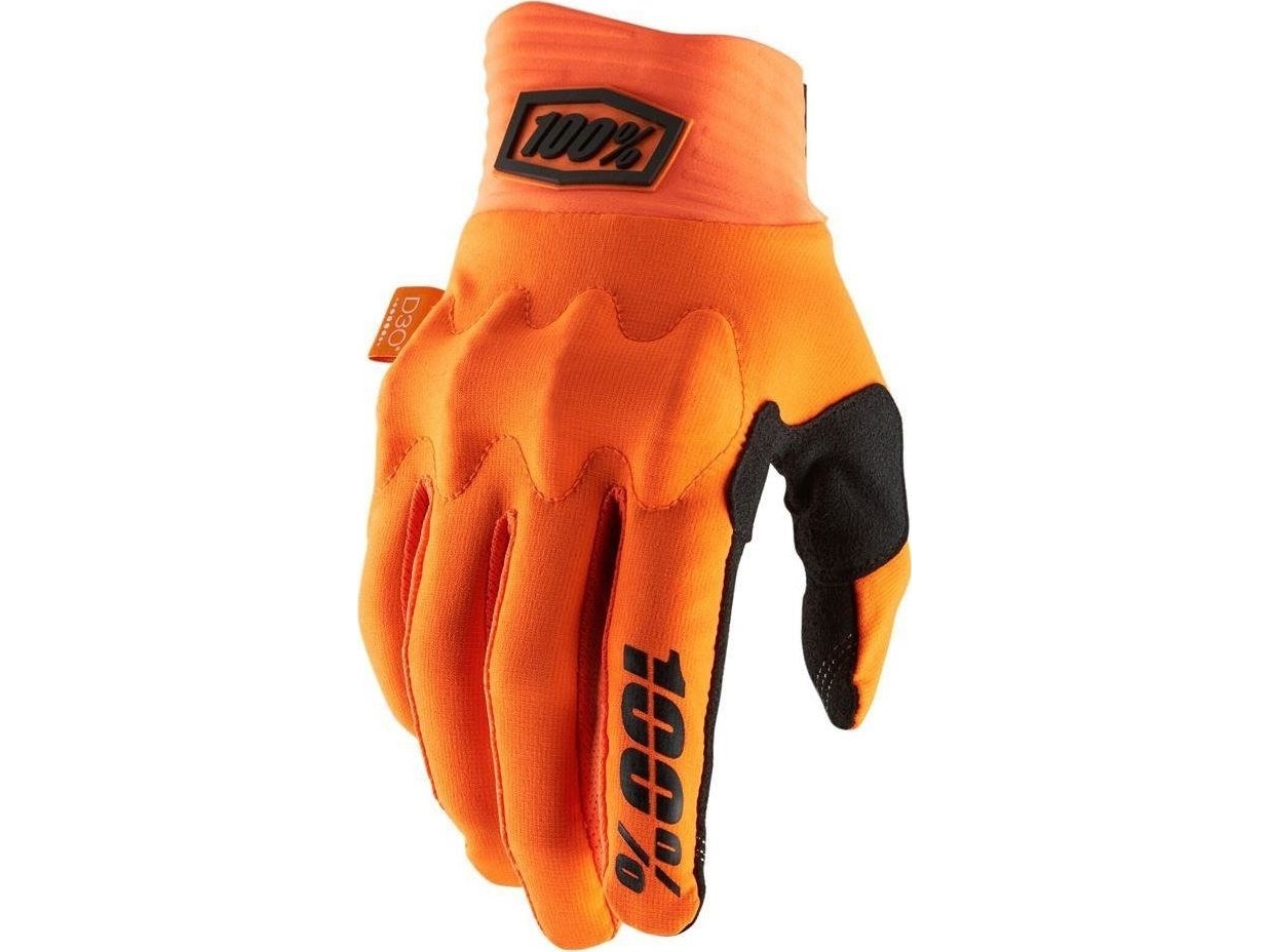 100 Cognito Handske Fluo Orange Sort Størrelse S Håndlængde 181 187 Mm Ny