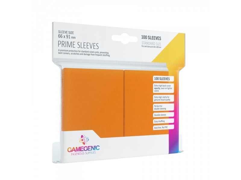 Prime Sleeves 100 stk - Plastiklommer - GameGenic