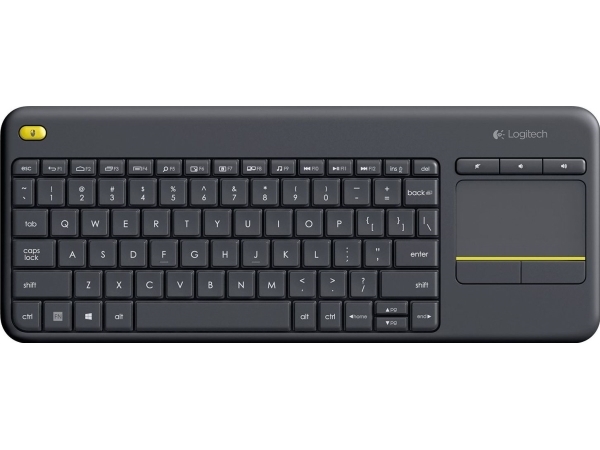 Logitech® | Wireless Touch Keyboard K400 - Tastatur - trådløs - 2.4 GHz - Nordisk - sort