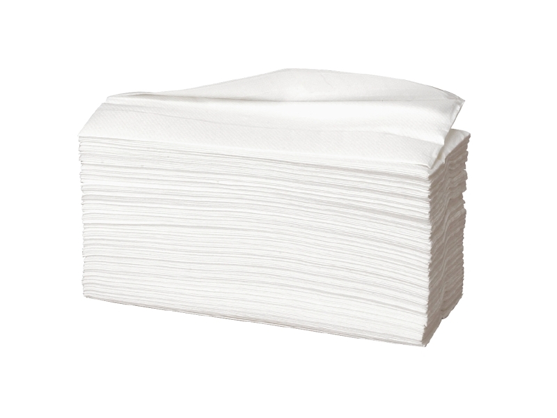 Håndklædeark, Abena Care-Ness Excellent, 2-Lags, Z-Fold, 24X20,6Cm, 8 Cm, Hvid