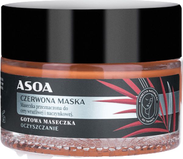 Asoa Red Mask For Sensitive And Vascular Skin 50 Ml