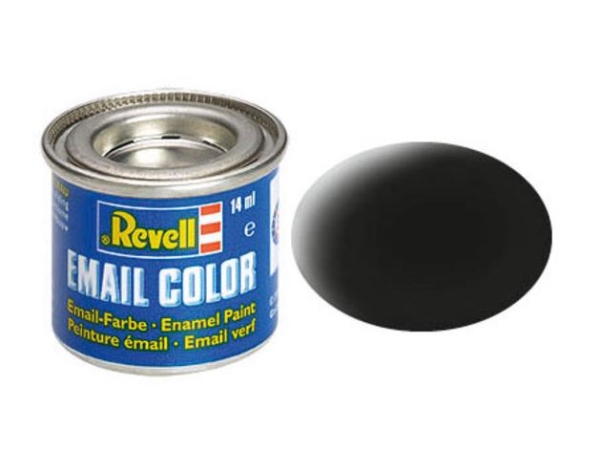 Enamel 14 ml. black, mat