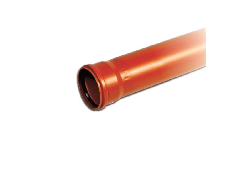 PVC-kloakrør 110x2000mm SN4 - flerlagsrør, EN13476-2. Ostendorf