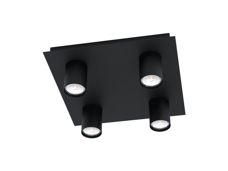 Eglo Valcasotto, 4 Glühbirne(N), Led, Gu10, Ip20, Schwarz