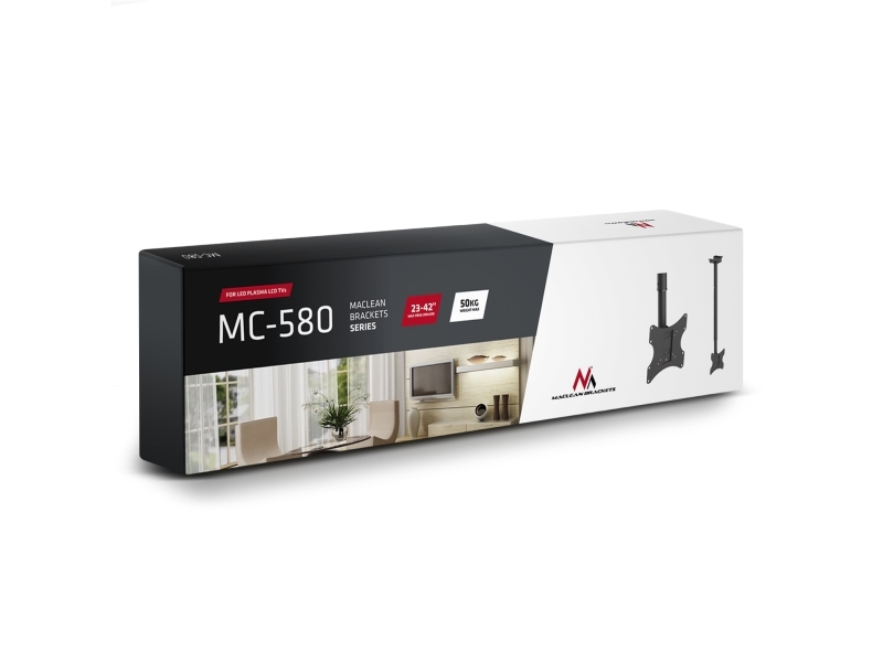 Loftmontering til TV eller skærm MC-580B 17-37 vesa 200x200 op til 50 kg