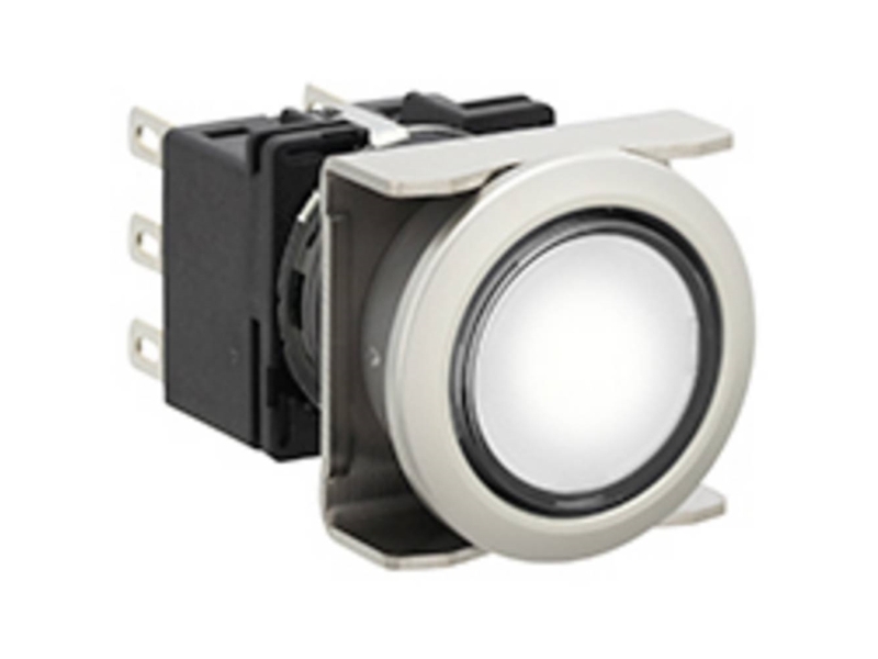 Idec Lb6ml-M1t64pw Leuchtdrucktaster 250/125/30 V 5 A 2X Off/(On) Momentary Ø22 Mm Ip65