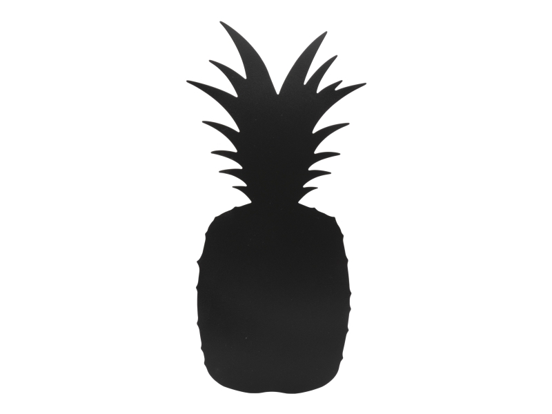 Securit Silhouette Ananas Gewichtstafel In Schwarz