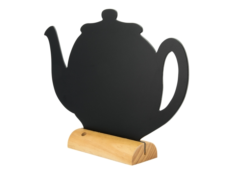 Securit Silhuet Teapot Bordskilt I Sort