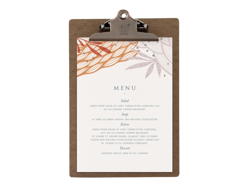 Securit® A4 Clipboard Menuholder 23x34 cm brun